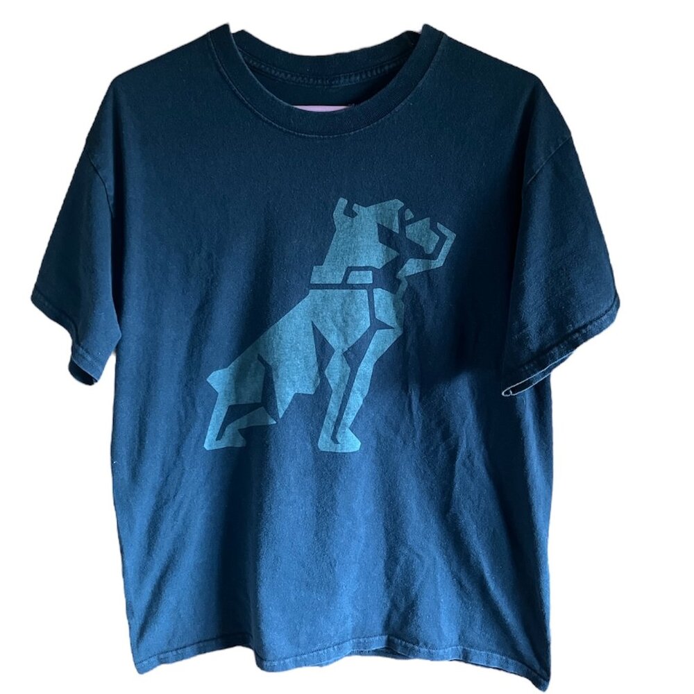 Mack Truck Black Cotton Tee Shirt - Casual Dog - Size L